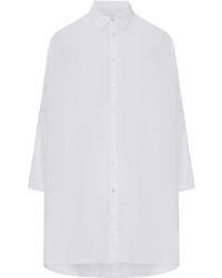 120% Lino - Oversized Linen Shirt - Lyst