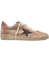 Golden Goose - Deluxe Brand Ball Star Glitter-Patch Sneakers - Lyst