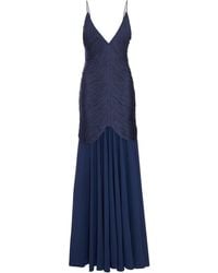 Bless - Long Nostalgia Dress With Fringes And V-Neck - Lyst