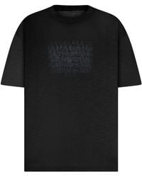 Maison Margiela - Cotton T-Shirt With Tone-On-Tone Lettering Print - Lyst