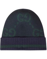 Gucci - Cappello In Cashmere Jacquard Con GG - Lyst