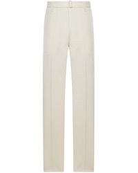 Lardini - Tailored Trousers With Belt - Lyst