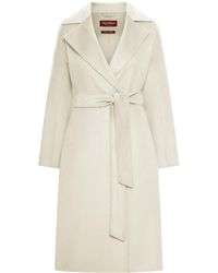 Max Mara - Cashmere Coat With Belt - Lyst