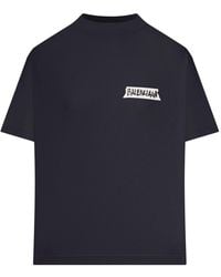 Balenciaga - Medium Fit Masking Tape T-Shirt - Lyst
