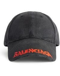 Balenciaga - Cotton Drill Logo Hat - Lyst