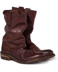 Miu Miu - Foule Calf Leather Ankle Boots - Lyst