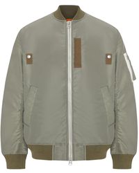 Sacai - Nylon Bomber Jacket With Zip - Lyst