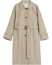 Max Mara The Cube - Single-breasted Trench Coat In Water-repellent Twill - Lyst