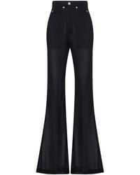 Rick Owens - Bolan Bootcut Semi-Transparent Pants - Lyst