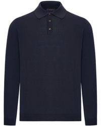 Zanone - Slim Fit Cotton And Silk Polo Shirt - Lyst