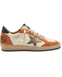 Golden Goose - Ball-star Sneakers In Leather And Suede - Lyst