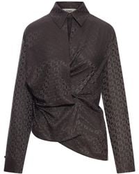 Fendi - Ff Jacquard Silk Shirt - Lyst
