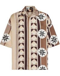 Loewe - Camicia a maniche corte in seta - Lyst