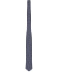 Lardini - Micro-Patterned Silk Tie - Lyst