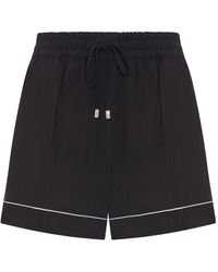 Sportmax - Satin Jogger Shorts - Lyst