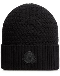 Moncler - Berretto in misto cashmere - Lyst