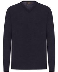 Zanone - V-Neck Sweater - Lyst