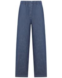 Jil Sander - Wide Leg Trousers - Lyst