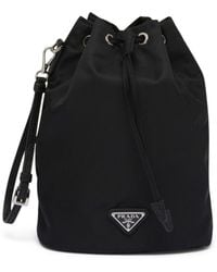 Prada - Re-Nylon drawstring pouch - Lyst
