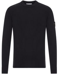 Stone Island - Rws Lightweight Pure Wool Crew Neck Sweater - Lyst