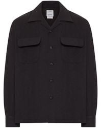 Visvim - Wool Overshirt With Patch Pockets - Lyst