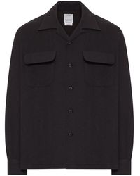 Visvim - Wool Overshirt With Patch Pockets - Lyst