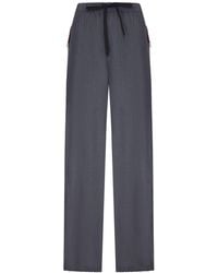 Prada - Wool And Mohair Sports Trousers - Lyst
