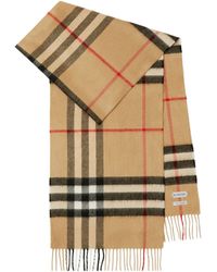 Burberry - Sciarpa in cashmere check - Lyst