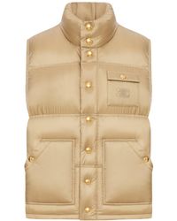 Celine - Gilet in piumino con logo triomphe - Lyst