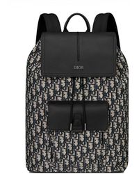 Zaino Rider Jacquard Dior Oblique beige e nero | DIOR