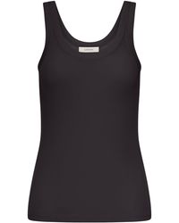 Lemaire - Ribbed Cotton Tank Top - Lyst