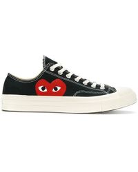 converse comme des garcons blanche basse