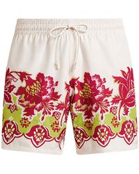 Etro - Swimwear With Placed Floral Print - Lyst
