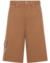 Gucci - Heavy Cotton Canvas Cargo Bermuda Shorts - Lyst