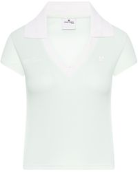 Courreges - Sport Cropped Polo - Lyst