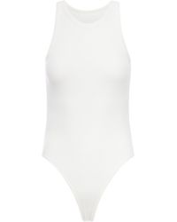 Alaïa - Body a canotta in maglia a coste modellante - Lyst
