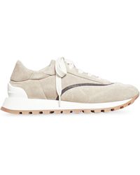 Brunello Cucinelli - Sneakers In Lana Con Precious Stripe - Lyst