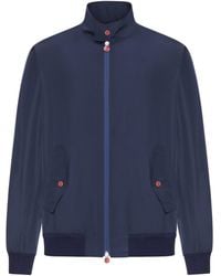 Kiton - Technical Fabric Bomber Jacket - Lyst