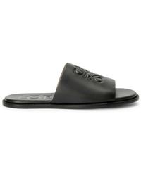 Loewe - Slide Anagram Flex In Soft Calfskin - Lyst