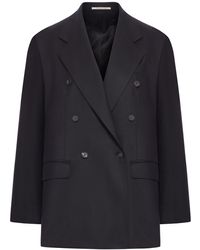 Tagliatore - Double-Breasted Wool And Silk Blazer - Lyst
