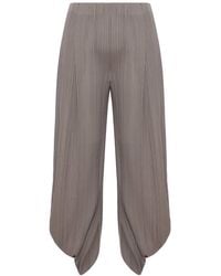 Giorgio Armani - Pleated Jersey Trousers - Lyst