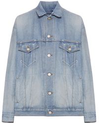 Balenciaga - Regular Fit Denim Jacket - Lyst