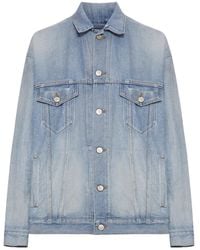 Balenciaga - Regular Fit Denim Jacket - Lyst