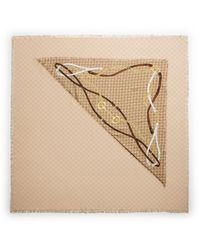 Gucci - Gg Wool Silk Jacquard Cape - Lyst