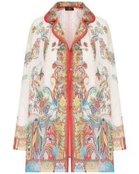 Etro - Camicia in seta stampata con motivo paisley - Lyst