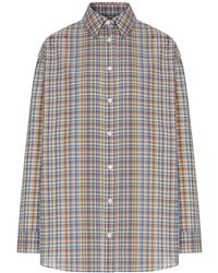 TOTEME - Classic And Checked Cotton Shirt - Lyst