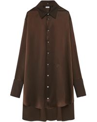 Loewe - Silk-blend Shirt Dress - Lyst