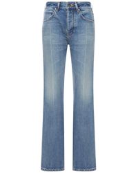 Balenciaga - Medium Wash Denim Flare Jeans - Lyst