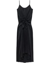JW Anderson - J.W.Anderson Silk Dress With Knot - Lyst