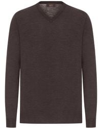 Zanone - V-Neck Sweater - Lyst